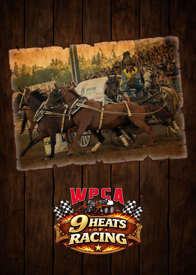 Nine heats of WPCA chuckwagon racing